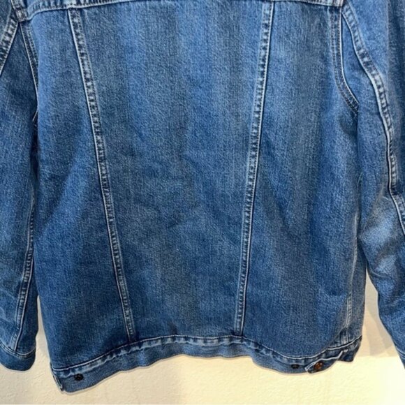 Madewell Oversized Denim Sherpa Lined Jacket Size Medium - Picture 7 of 11
